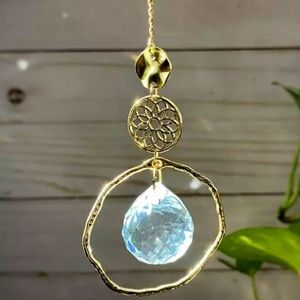Artisan Suncatcher Flower of Life with Crystal
